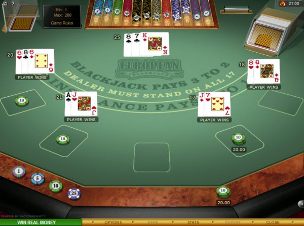 european blackjack multi hand slot